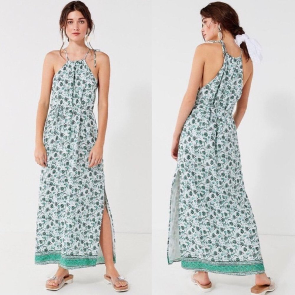 Urban Outfitters Blaze High-Neck Maxi Dress XS